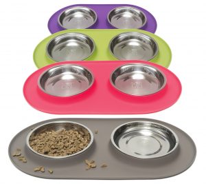 Messy Mutts Double Silicone Feeder 1