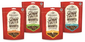 raw coated biscuits