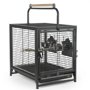 Prevue wrought iron travel carrier for birds