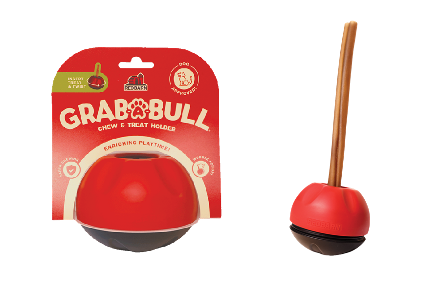 Redbarn Enters Dog Toy Category with Launch of Grab-A-Bull Chew Holder